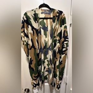 Camo Cardigam - One Size